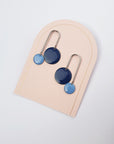 BUBBLES EARRINGS - silver tone