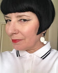 BUBBLES EARRINGS - silver tone