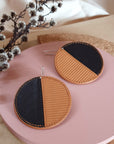 Oktoberdee - Eclipse Leather Earrings : various colours