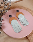 Oktoberdee - Pillar Leather Earrings : various colours